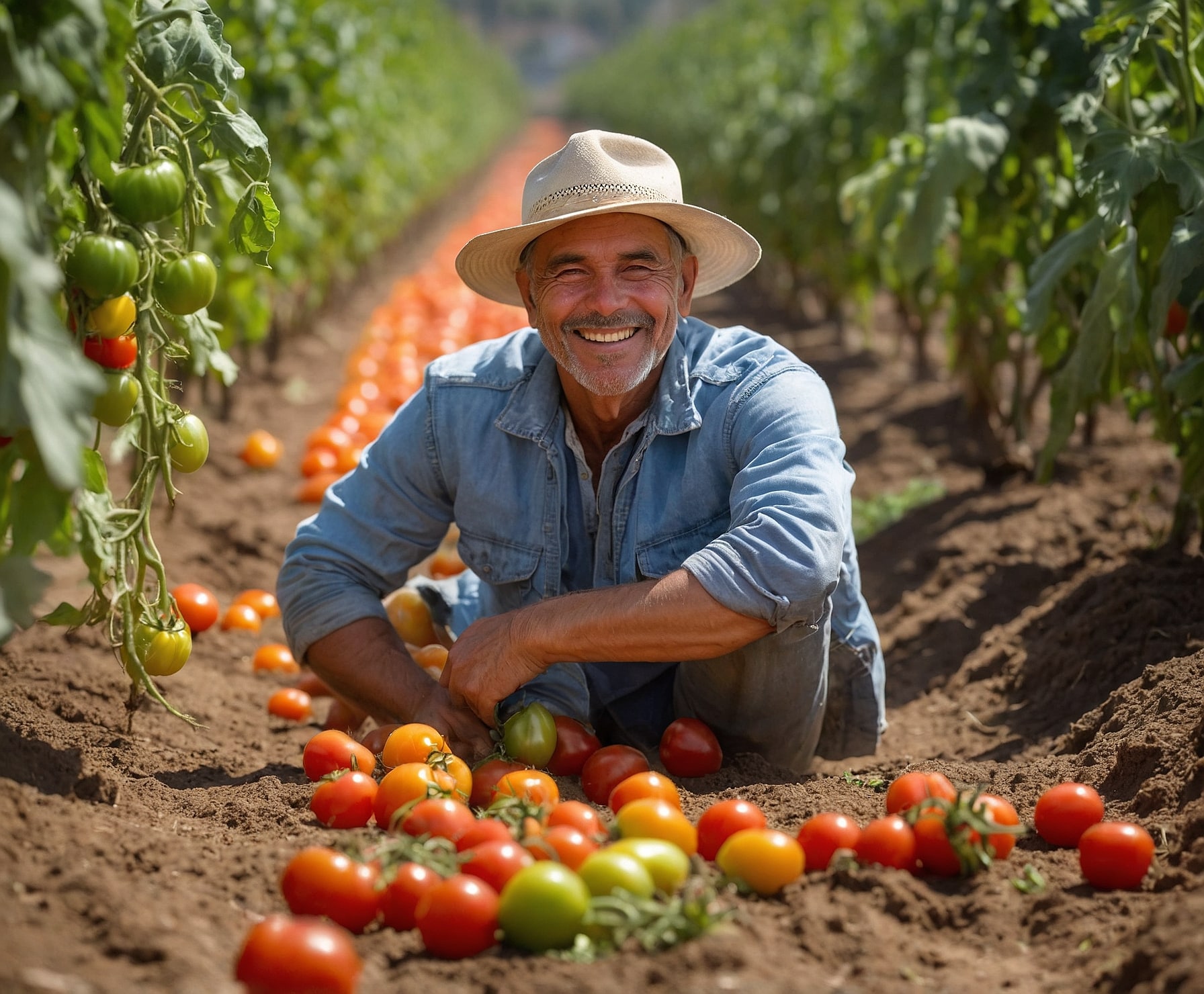Cultivo de hortalizas bajo techo optimizado.