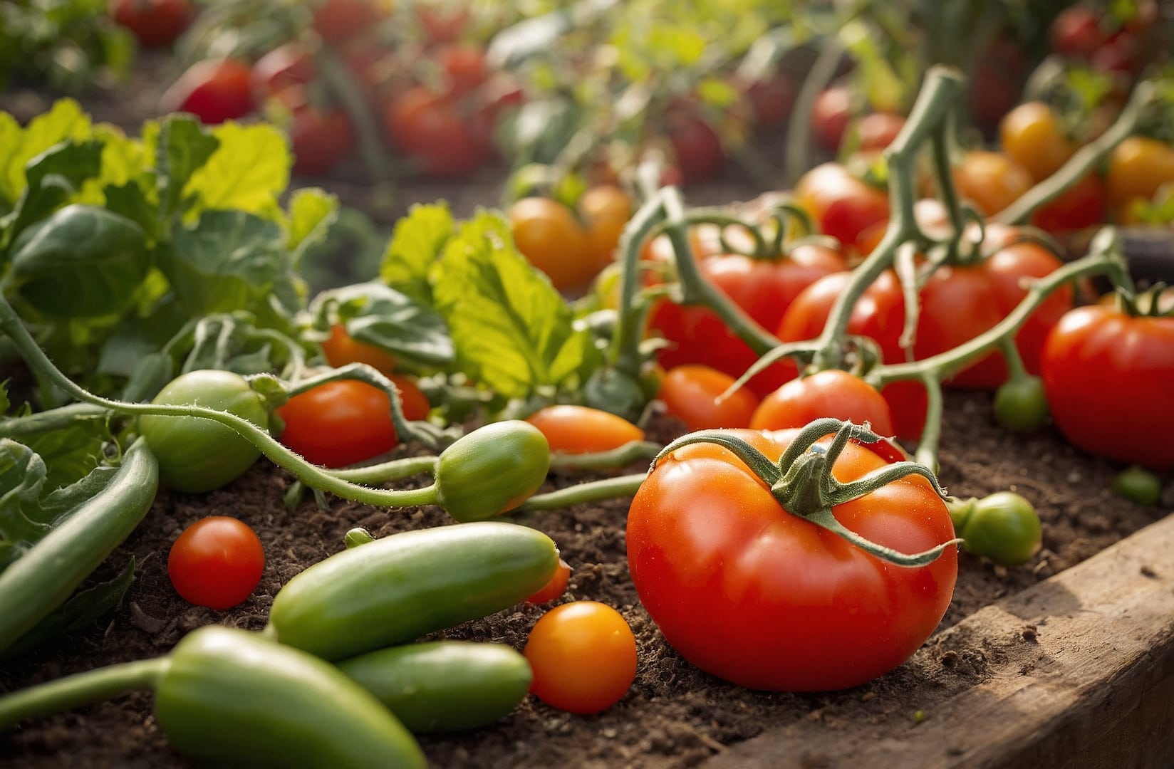 Pimientos coloridos y frescos.
